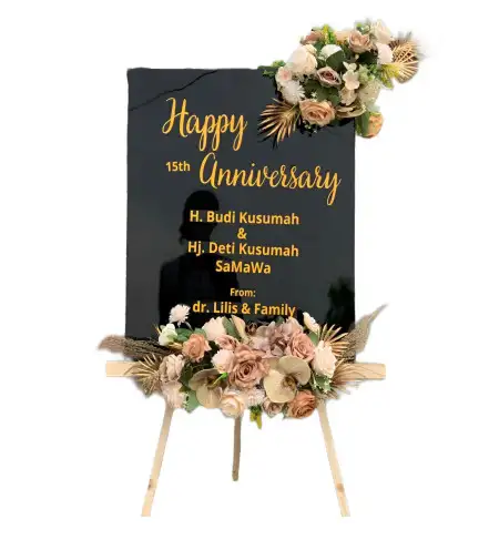 Papan Bunga Akrilik Musaik