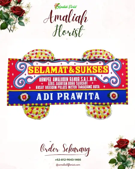 Papan Bunga Ucapan Selamat Musaik